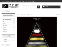 Tablet Screenshot of new-era-productions.nl